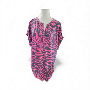 Vibrant Zebra Print Blouse – Dear Scarlett (XL)